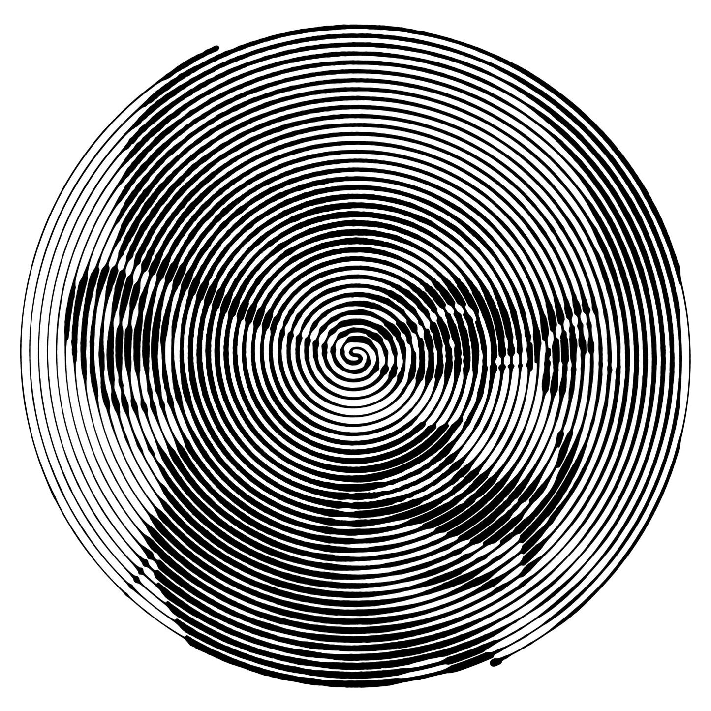 Mahatma Gandhi Geometric Spiral