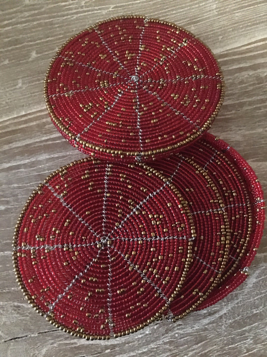 African Beaded Coaster Collection ShelleyLifeByDesign